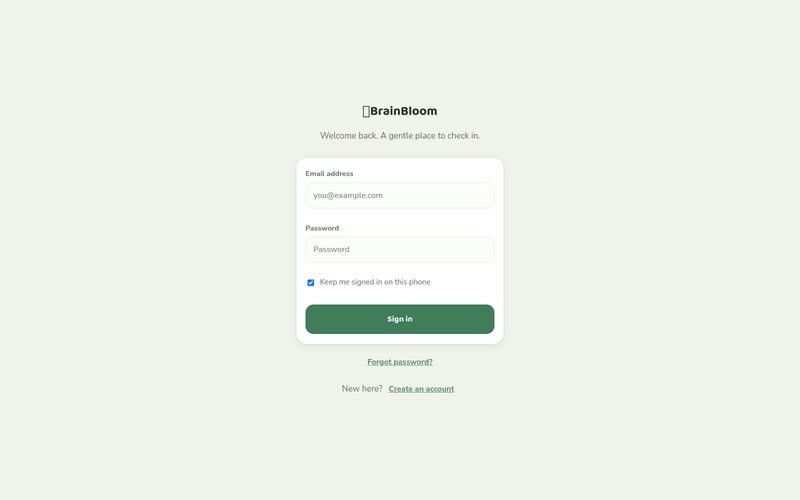 BrainBloom website screenshot