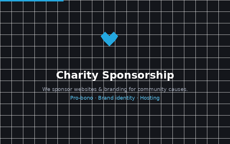Charity Sponsorship website screenshot
