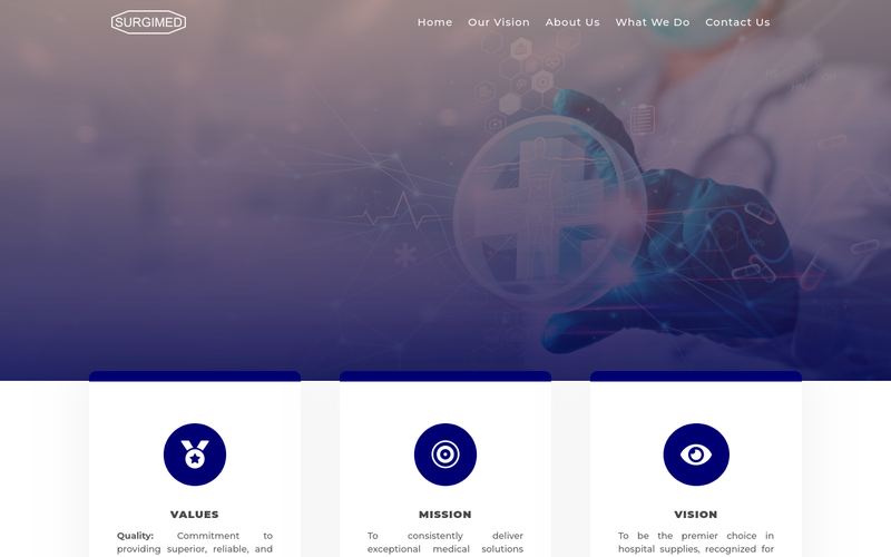 Surgimed website screenshot